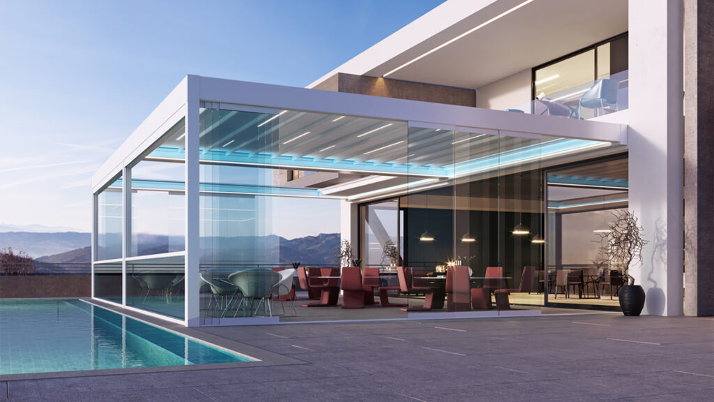 Quattro – Innovatives Pergoladach