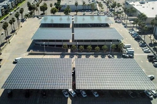 Solarcarport Gewerbefläche