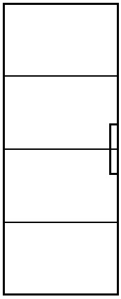 Mit 3 Sprossen