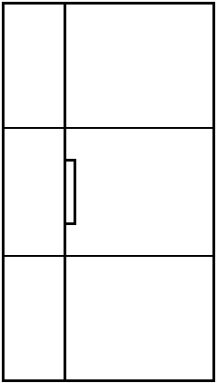 Seitenelement links Einzeltür