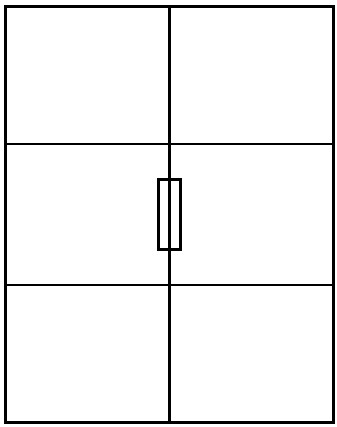ohne Seitenelement Doppeltür